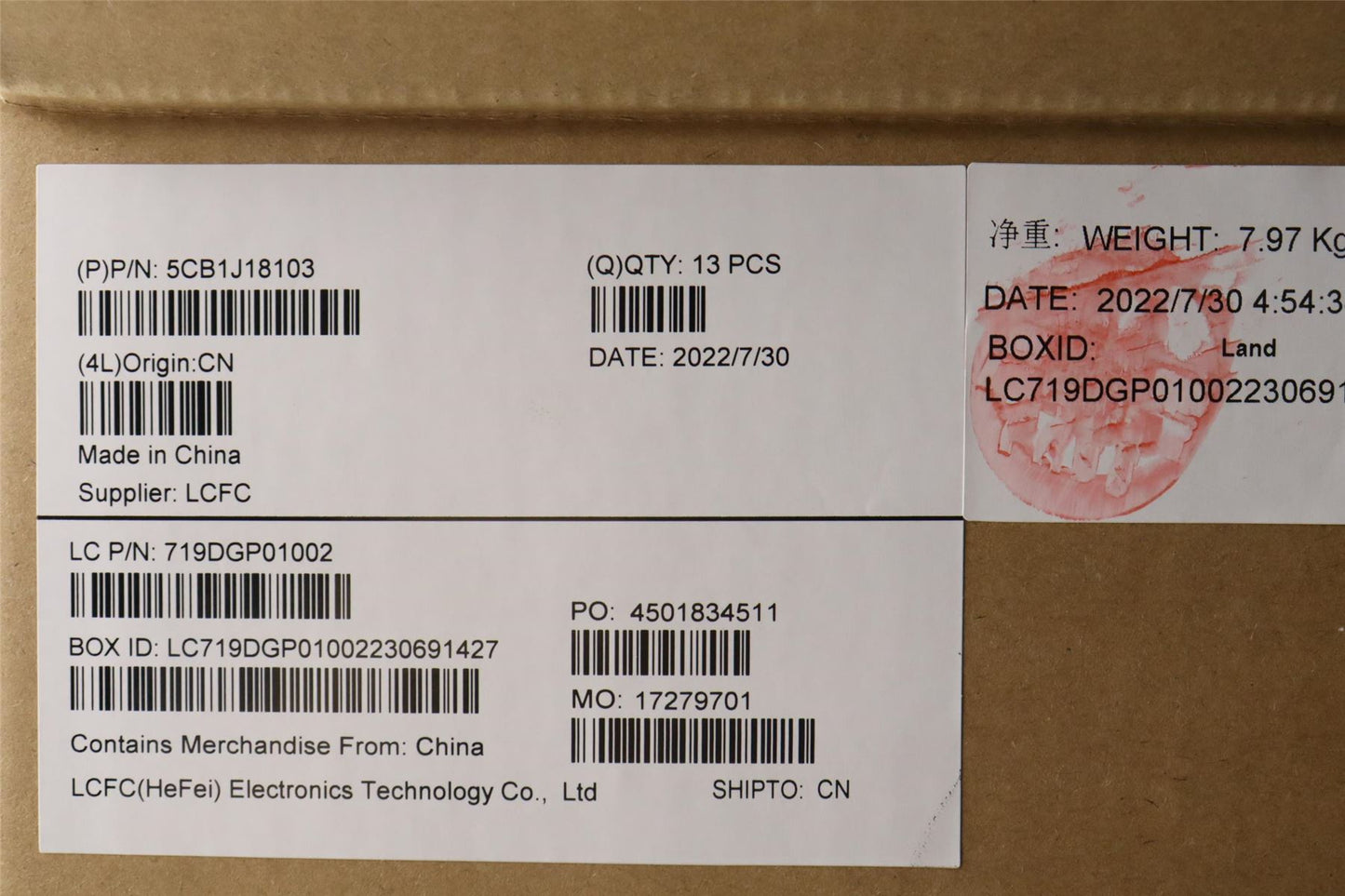 Lenovo JP610_D_COVER_NO_SIM_ASSY 5CB1J18103