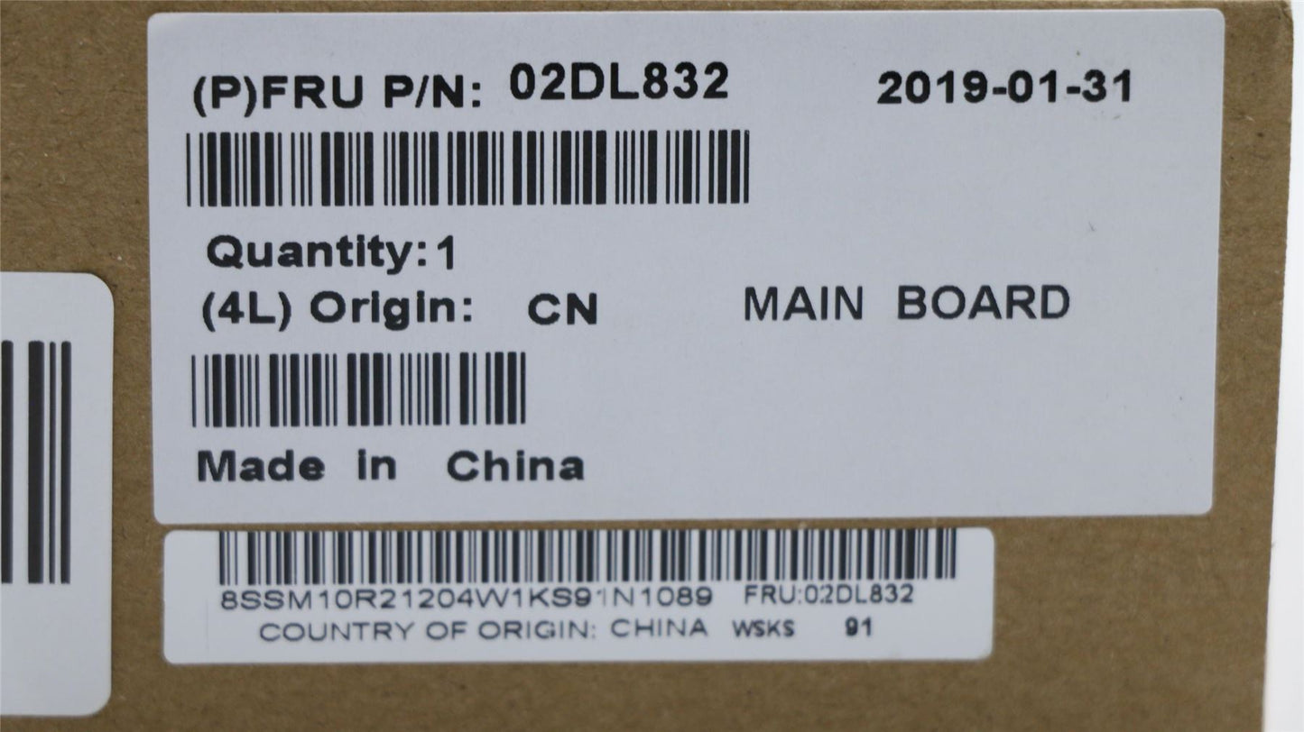 Lenovo FRU LBL i7-8565U NVP Y-TPM WIN 02DL832