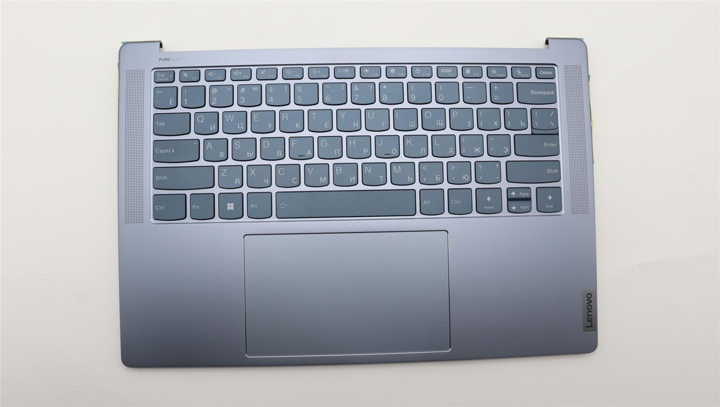 Lenovo Yoga 7 14IAH7 Palmrest Cover Touchpad Keyboard Russian 5CB1J23821