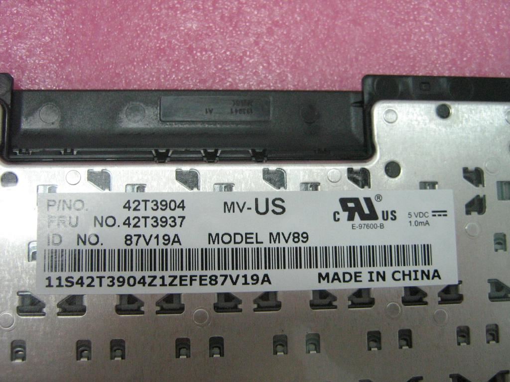 Lenovo MV KB NMB USE US English Keyboard 42T3937