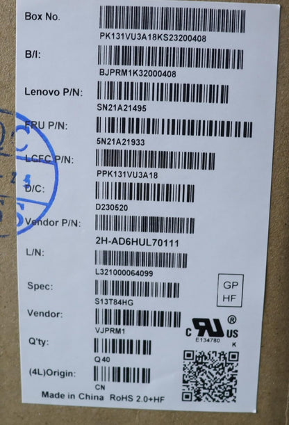 Lenovo ThinkPad X13 2 Keyboard Hungarian Black 5N21A21933