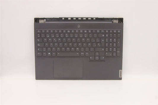 Lenovo 7 16ITHg6 Palmrest Cover Touchpad Keyboard Spanish Grey 5CB1D05133
