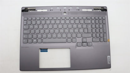 Lenovo Legion S7 16IRH8 Keyboard Palmrest Top Cover Nordic Silver 5CB1L68006