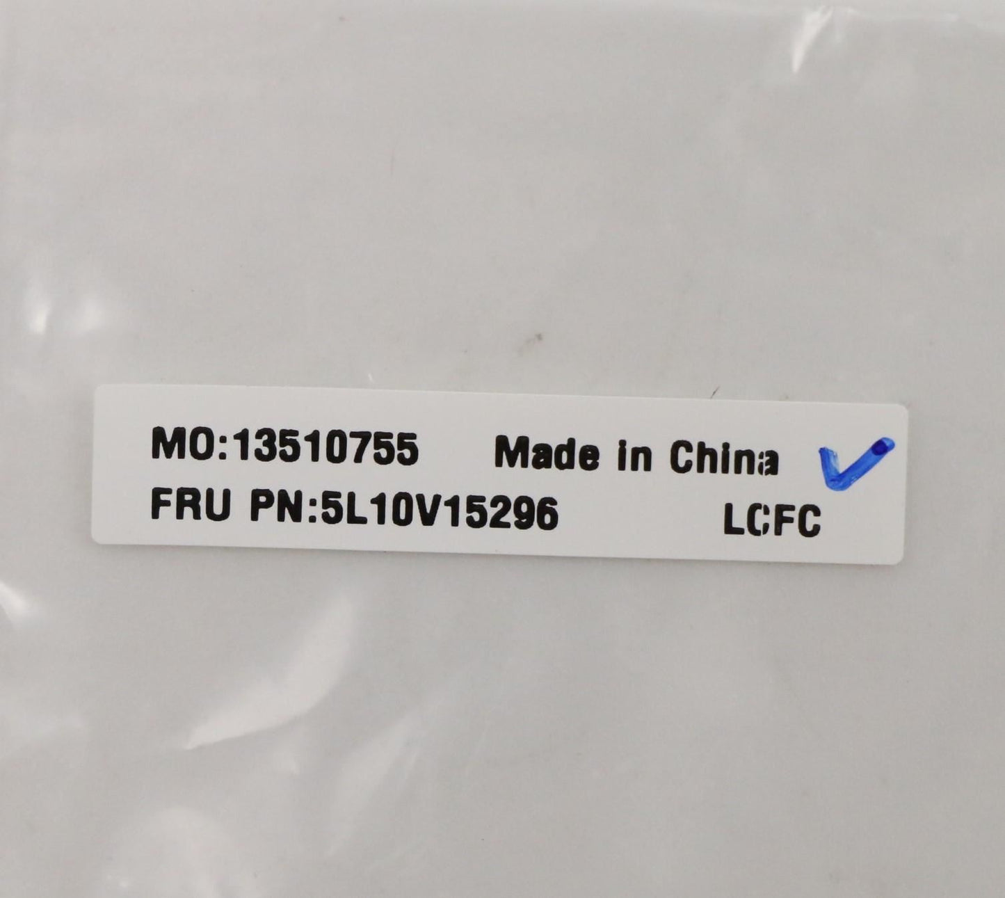 Lenovo Muldflap FRU SYSTEM Label KIT SLR 5L10V15296
