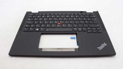 Lenovo Yoga X13 Gen 4 Palmrest Cover Keyboard Swedish Finnish Black 5M11L64277