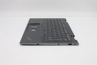 Lenovo Yoga X1 6th Keyboard Palmrest Top Cover Swedish Finnish Grey 5M11C40973