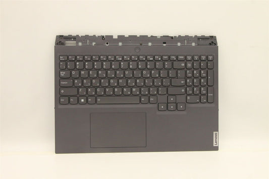 Lenovo 5 16IAH7H Palmrest Cover Touchpad Keyboard Hebrew Storm Grey 5CB1F37745