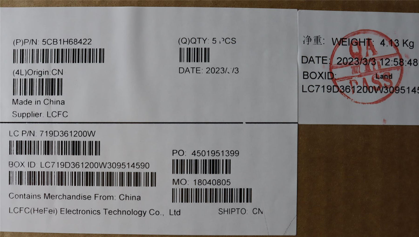 Lenovo Upper Case ASM_BEL L82RD CG WH 5CB1H68422
