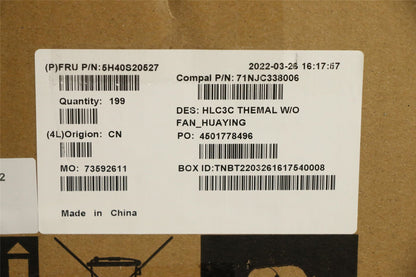 Lenovo HEATSINK Heatsink C 82UD Kipo 5H40S20526