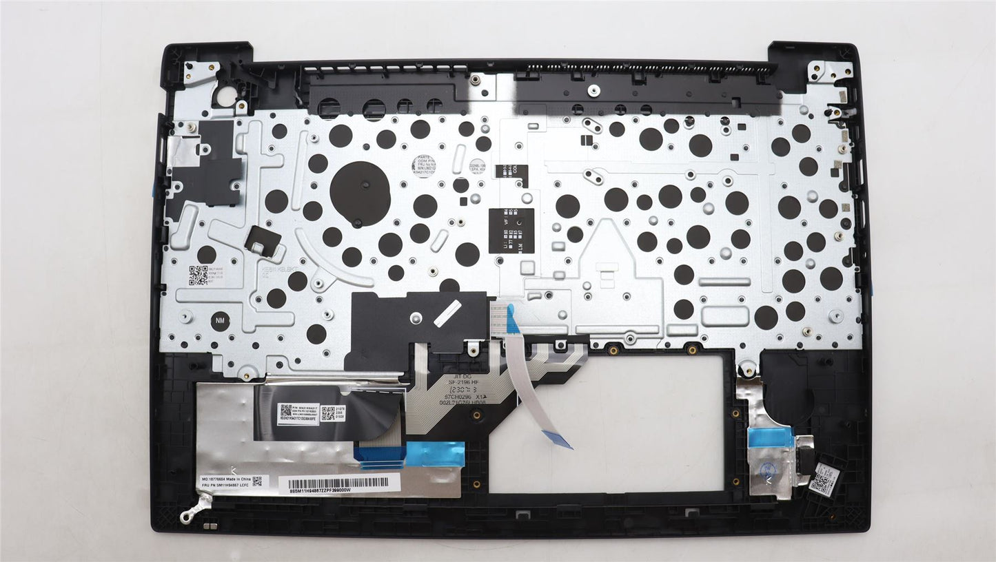 Lenovo ThinkPad E16 Gen 1 Palmrest Cover Keyboard Spanish Black 5M11H94867