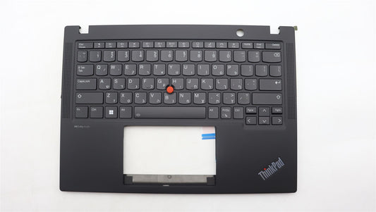 Lenovo ThinkPad X13 Gen 4 Keyboard Palmrest Top Cover Hebrew Black 5M11H94400