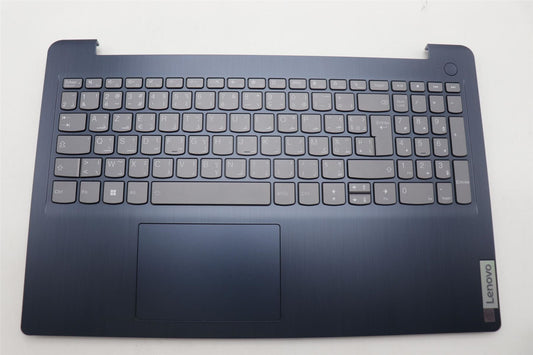 Lenovo IdeaPad 3 15IAU7 Palmrest Cover Touchpad Keyboard Abyss Blue 5CB1H78207