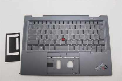 Lenovo ThinkPad X1 8th Gen Palmrest Cover Keyboard Japanese Grey 5M11H62446