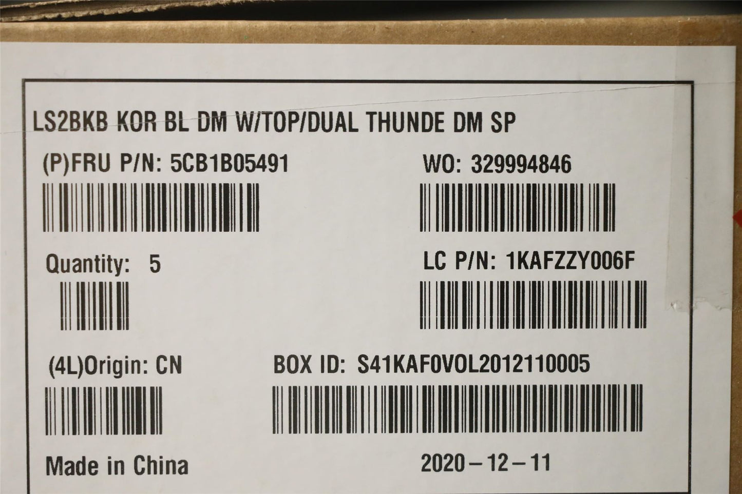 Lenovo Upper Case ASM_KO Q 82A3 DM 5CB1B05491