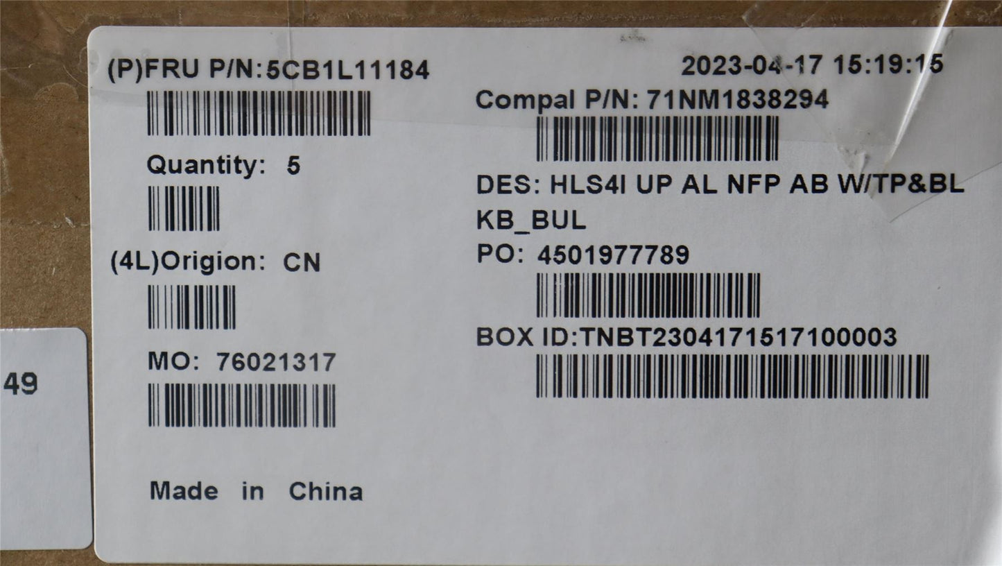 Lenovo IdeaPad 5 14IRL8 5 14ABR8 Palmrest Cover Touchpad Keyboard 5CB1L11184