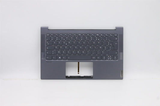 Lenovo IdeaPad 7 14IIL05 Keyboard Palmrest Top Cover French Grey 5CB0X55869