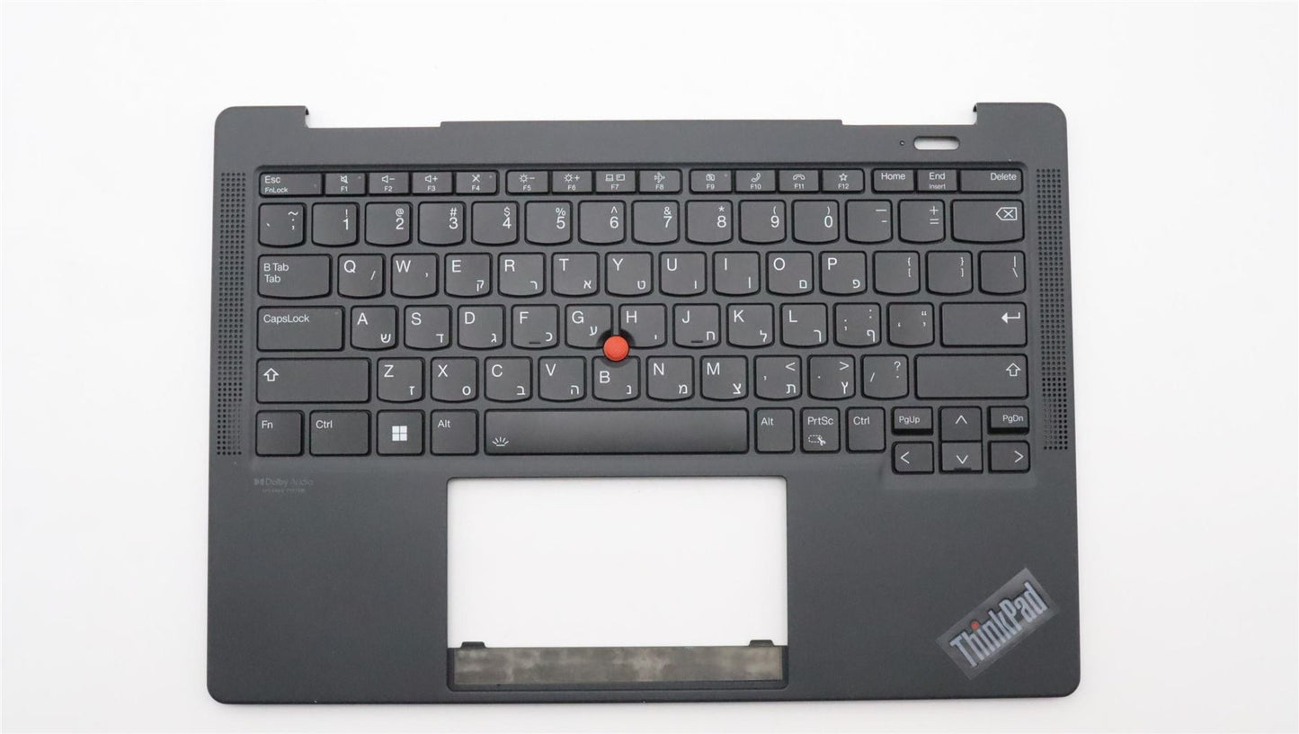 Lenovo ThinkPad X13s Keyboard Palmrest Top Cover Hebrew Black 5M11J12736