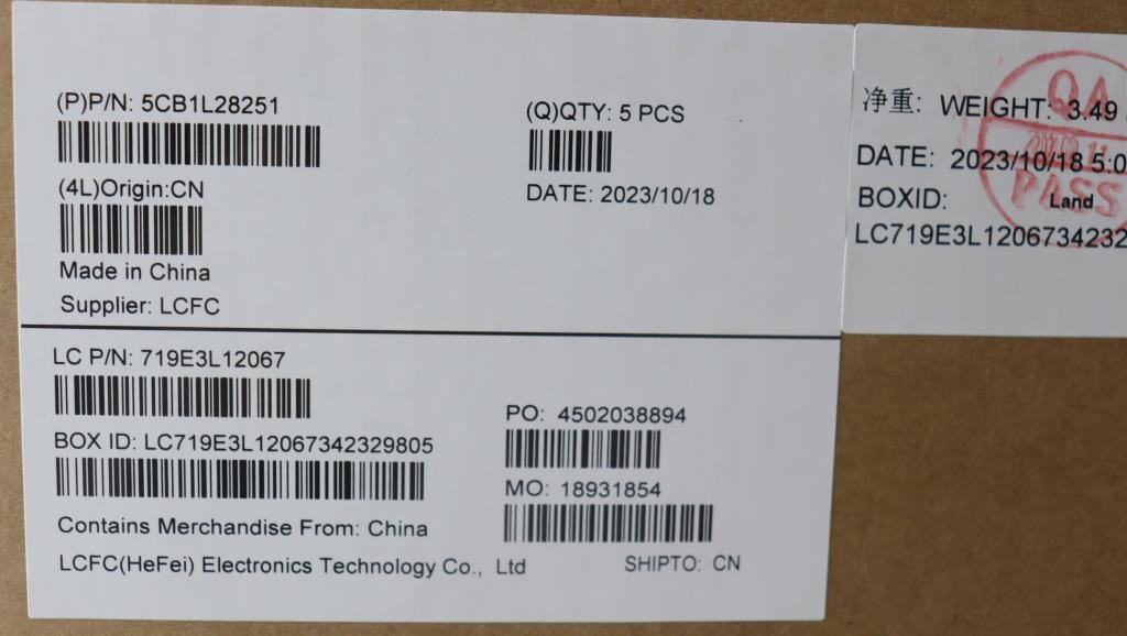Lenovo Upper Case ASM_EURO ENG L82XQ FBBL 5CB1L28251