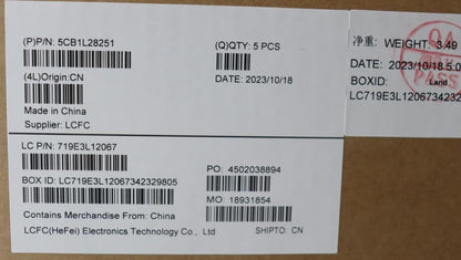 Lenovo Upper Case ASM_EURO ENG L82XQ FBBL 5CB1L28251