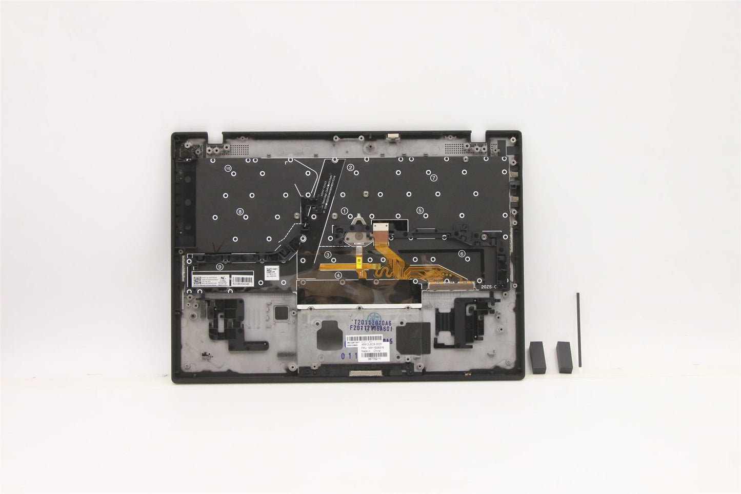 Lenovo ThinkPad X1 Gen 1 Keyboard Palmrest Top Cover Danish Black 5M11B38316