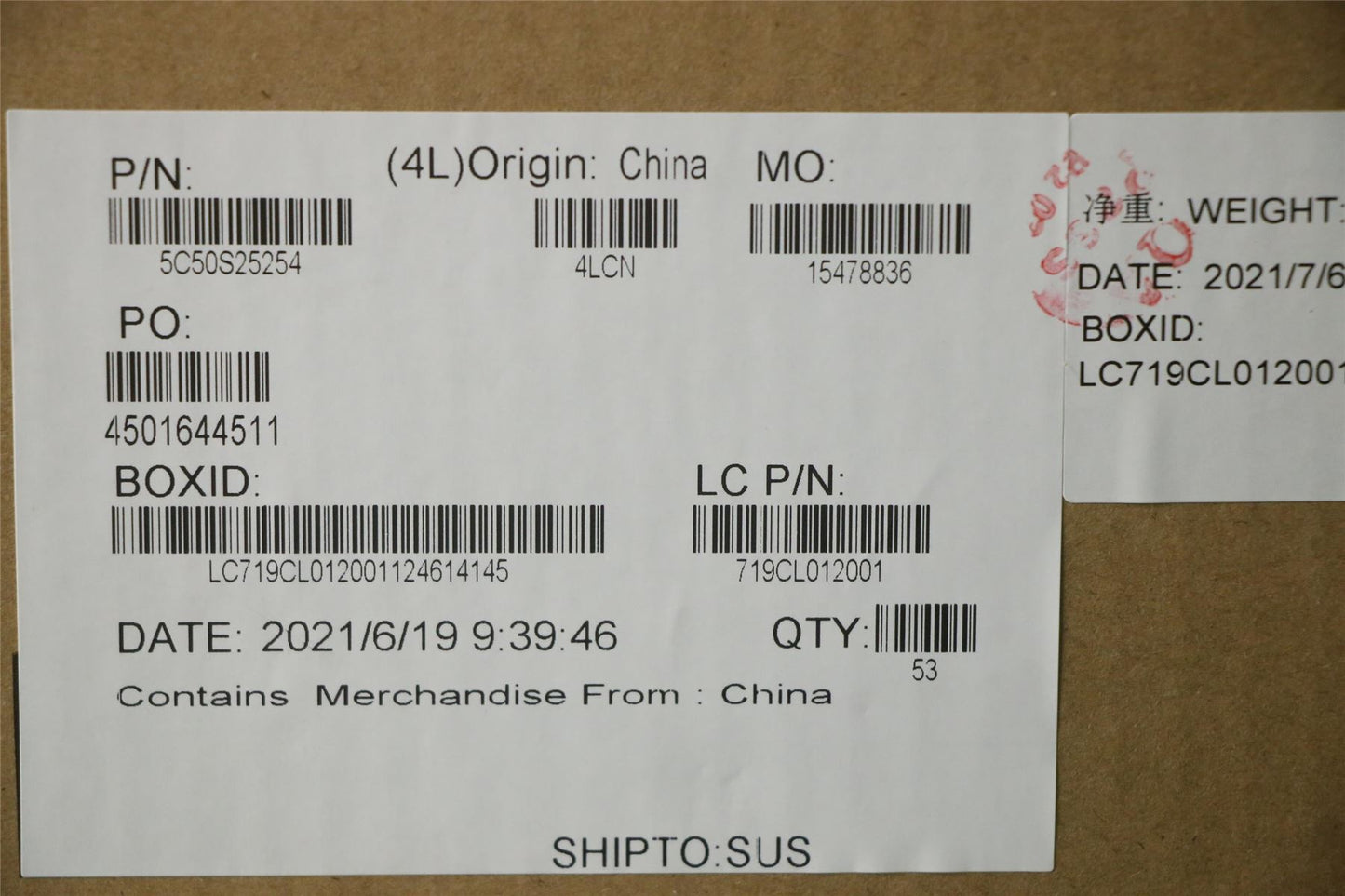 Lenovo USB Board L 82JN 5C50S25254
