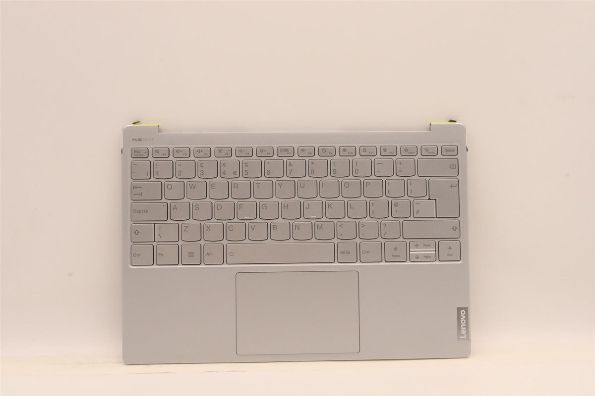 Lenovo Yoga 7 13IAP7 Palmrest Cover Touchpad Keyboard UK Cloud Grey 5CB1J31345