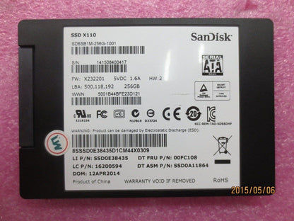 Lenovo Yoga 900 34ISZ 900 27IBU 500 22IBU Solid State Drive SSD 256 2.5 16200605