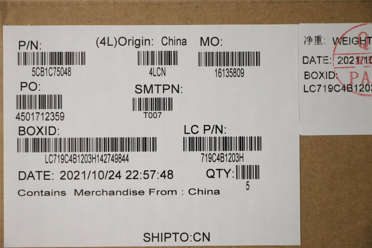 Lenovo Upper Case ASM_SWS L82KV FP A/BUMA 5CB1C75048