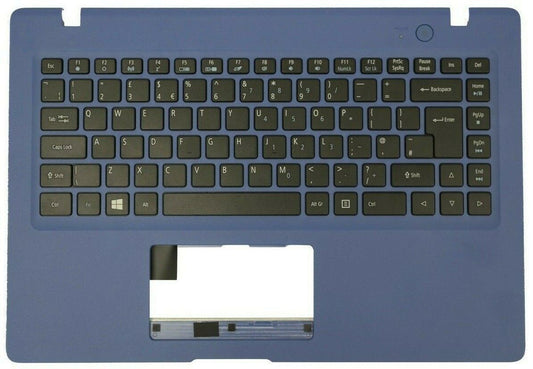 Acer Aspire One AO1-431 Palmrest Cover Keyboard UK Blue 6B.SHMN4.002