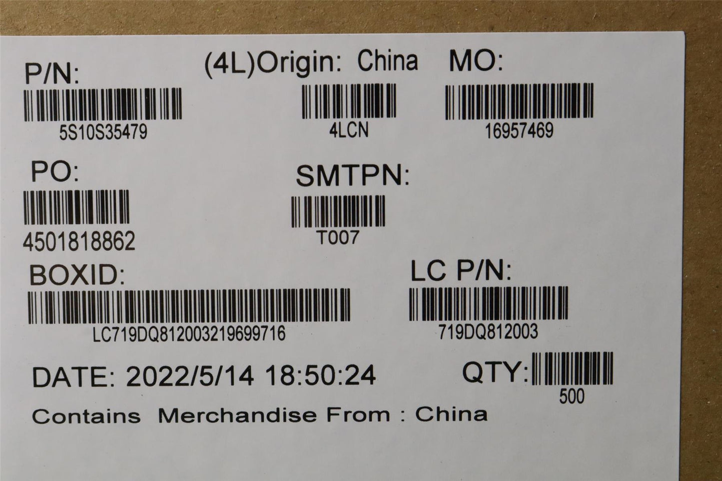 Lenovo SCREW Screw L82TD M2*L2.3(OD3.5 T0.3) 5S10S35479