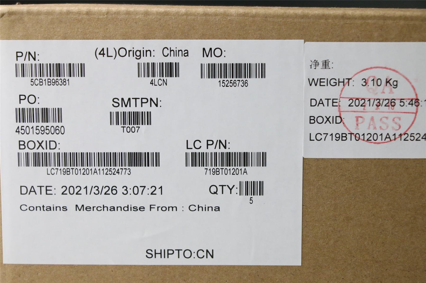 Lenovo Upper Case ASM_ENG L82KA BK 5CB1B96381