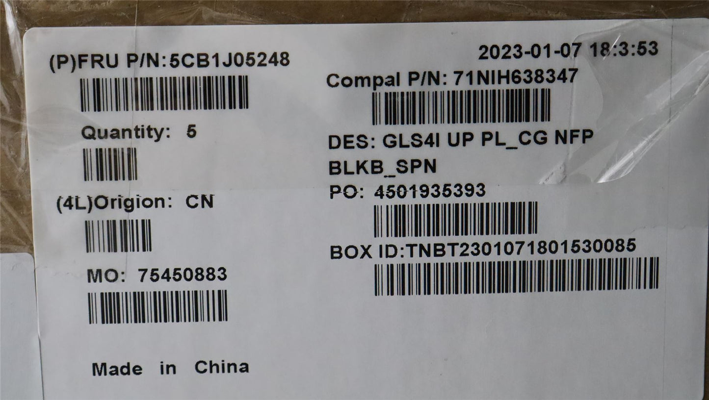 Lenovo UpperCaseASM_SPA C82SD PLCG NFPBL 5CB1J05248