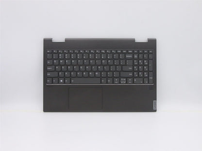 Lenovo Yoga C740-15IML Palmrest Cover Touchpad Keyboard US Black 5CB0U43820