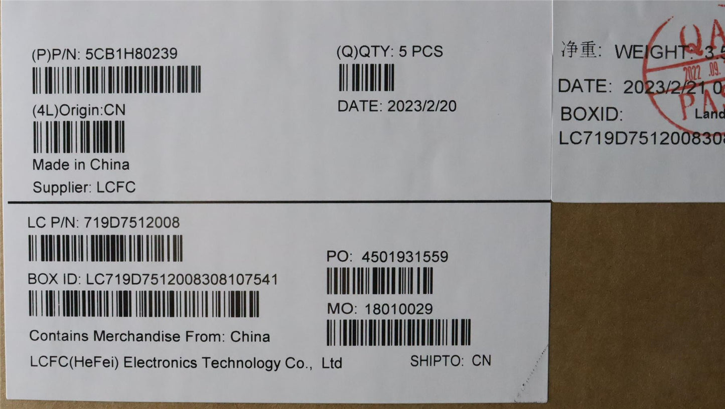 Lenovo V15 G3 IAP V15 G3 ABA Palmrest Cover Touchpad Keyboard Black 5CB1H80239
