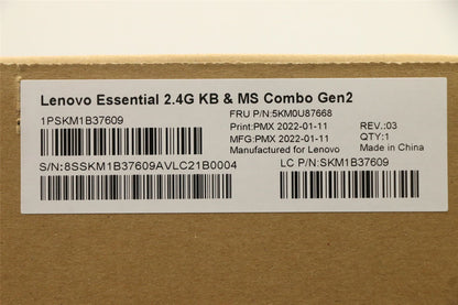 Lenovo KYB_MOUSE WL KM Calliope BK THAI Keyboard 5KM0U87668