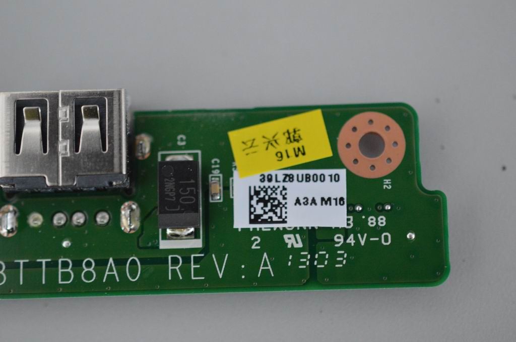 Lenovo IdeaPad U410 Touch USB Audio Port Board 90002528