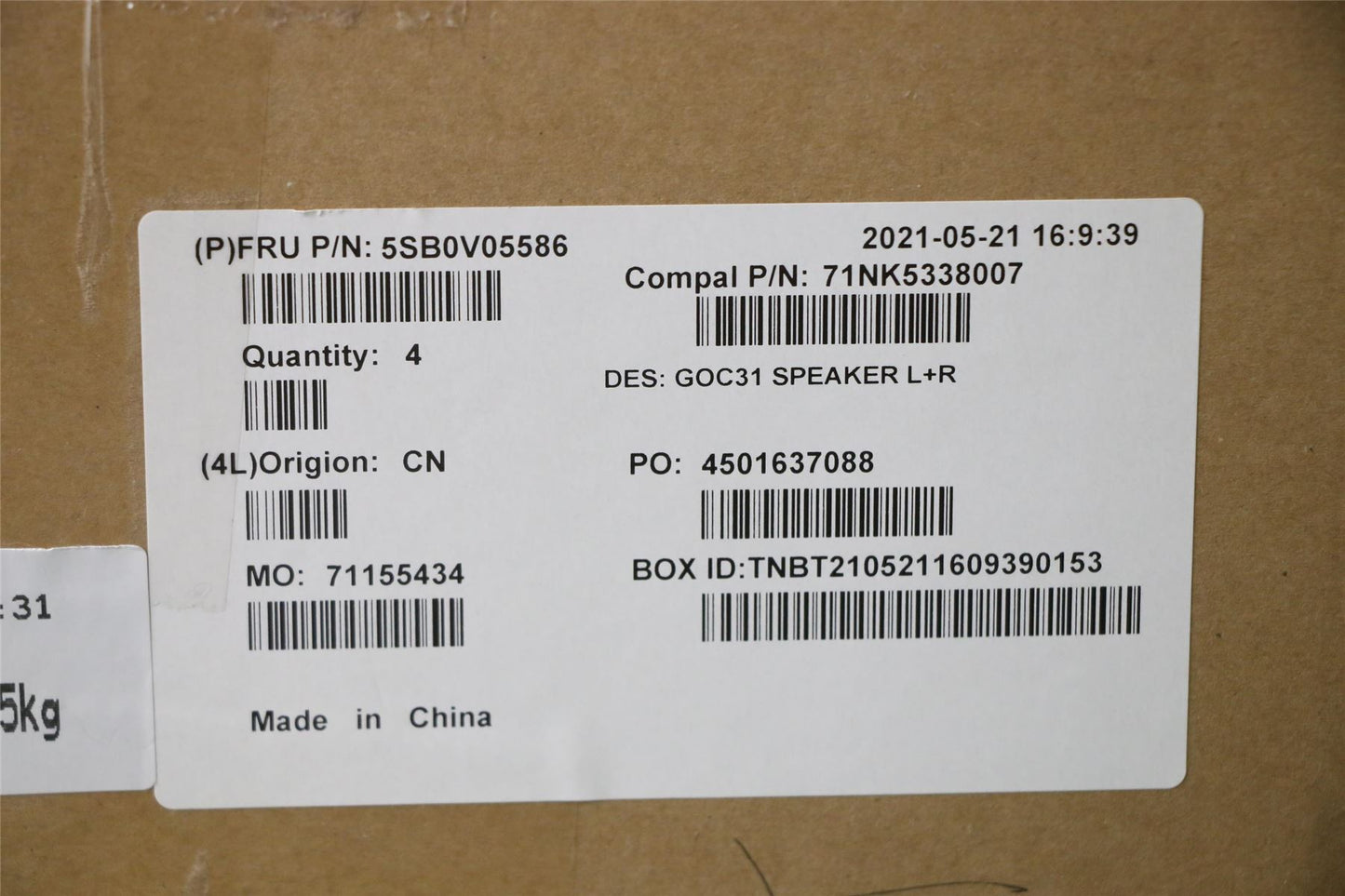 Lenovo IdeaCentre 3 22ITL6 3 22ADA6 3 22IAP7 3 21ITL7 Speaker Speakers 5SB0V05586