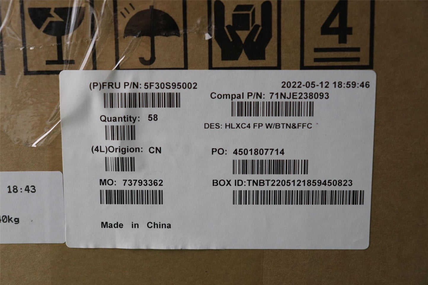 Lenovo ThinkBook 14s G2 IAP 14s G3 IRU Finger Print Reader Board 5F30S95002