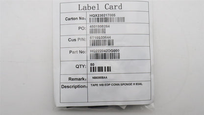 Lenovo TAPE MB EDP CONN SPONGE H 83AL 5T10S33644