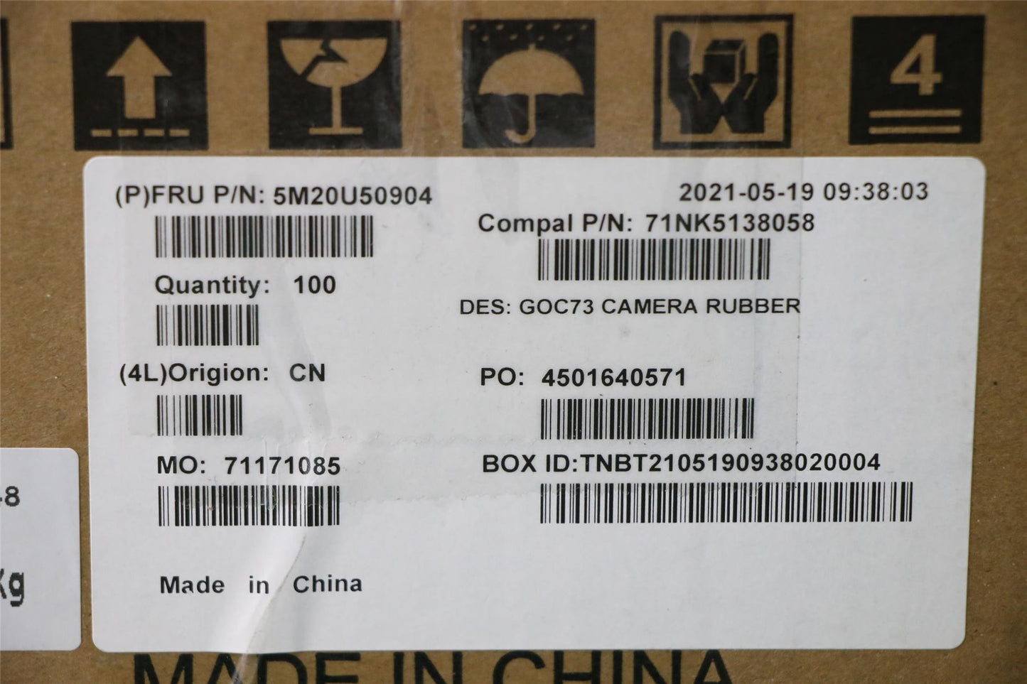 Lenovo rubber,camera,AIO 3 22 24 5M20U50904