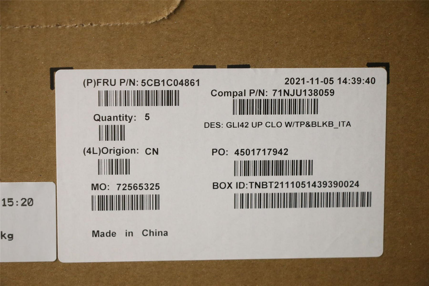 Lenovo Pro 5 Pro-14ITL6 5 Pro-14ACN6 Keyboard Palmrest Top Cover 5CB1C04861