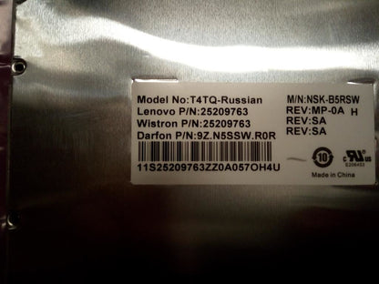 Lenovo DFT4TQ Russian101Keyblack frame KBD Keyboard 25209763