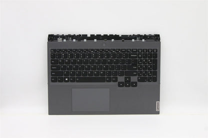 Lenovo Legion 5 Pro-16ACH6H Keyboard Palmrest Top Cover US Grey 5CB1C14884