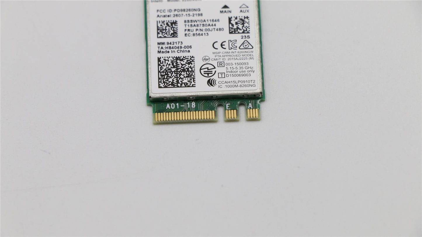 Lenovo 00JT480 Wireless, CMB, IN, 8260 ac NV