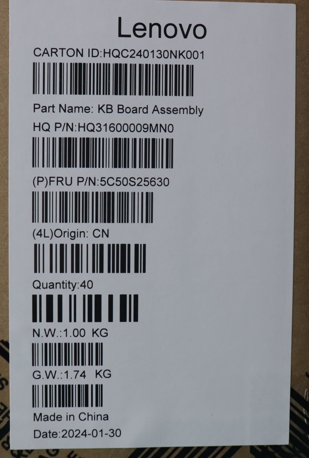 Lenovo USB Board H 83E2 UMA 5C50S25630