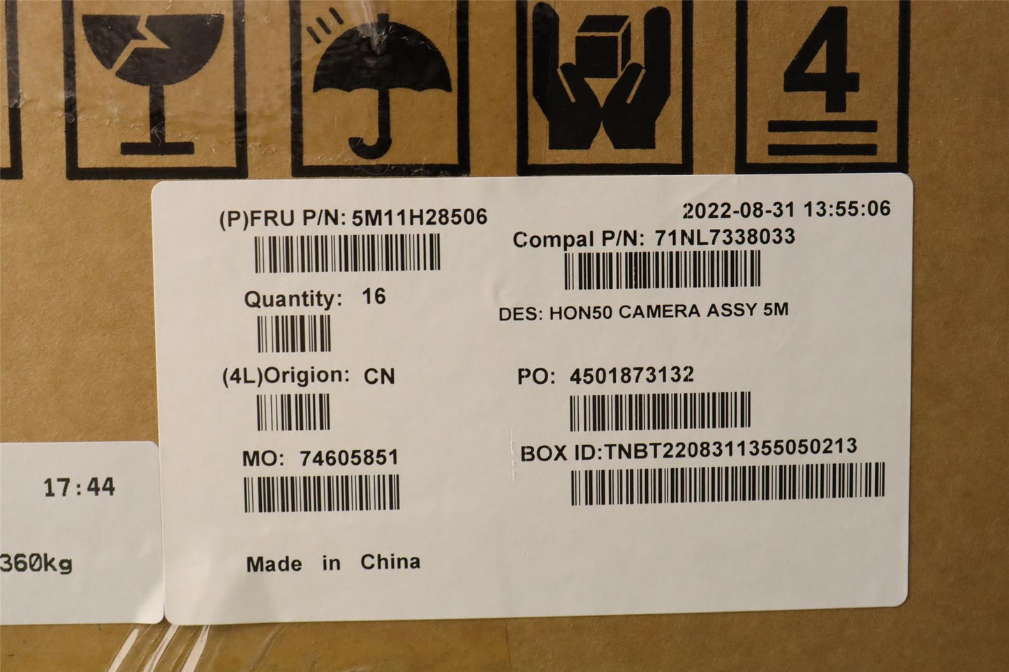 Lenovo MECH_ASM Camera_5M,N50a-24 5M11H28506