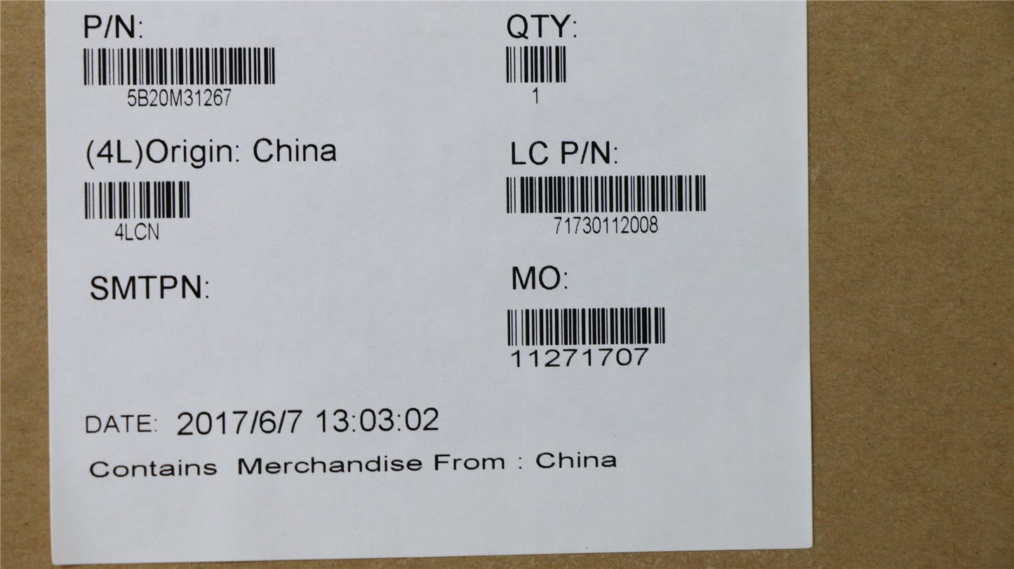 Lenovo 5B20M31267 MBL80SV I77500U 4GL BL NOK RTC