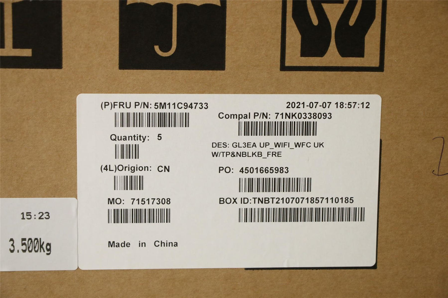 Lenovo Chromebook 300e Gen 3 Keyboard Palmrest Top Cover Russian 5M11C94733
