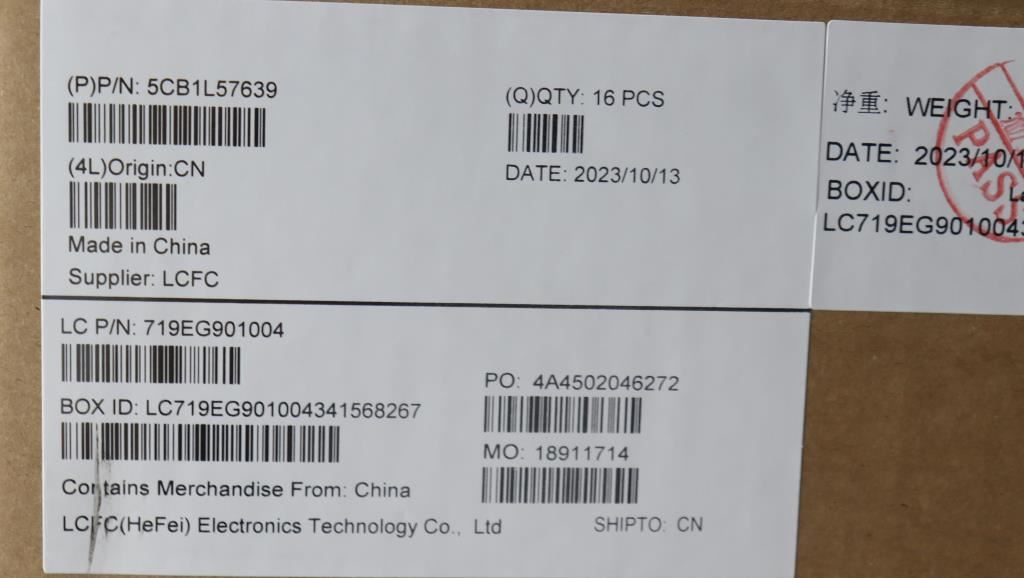 Lenovo FRU KT4D1_A_C30_FHD_NMNC_ASSY 5CB1L57639