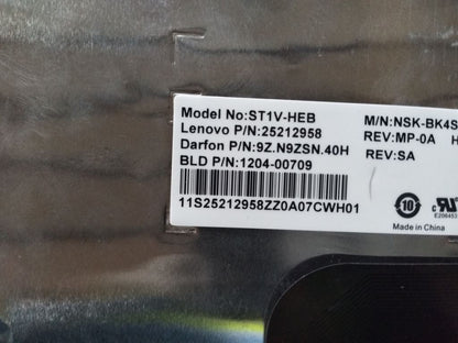 Lenovo ST1V-DF-HEB-BlackKeyGreyF-KBD Hebrew Keyboard 25212958
